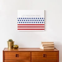 Let Freedom Ring Canvas Wall Art