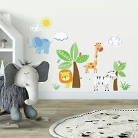 RoomMates Jungle Friends Peel & Stick Wall Decals