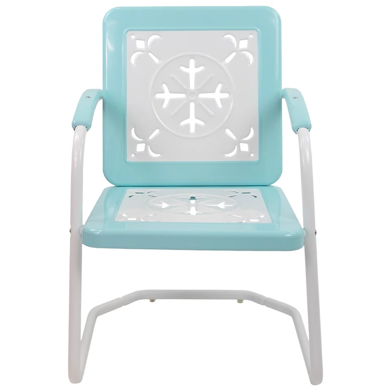 35" Square Outdoor Retro Tulip Armchair