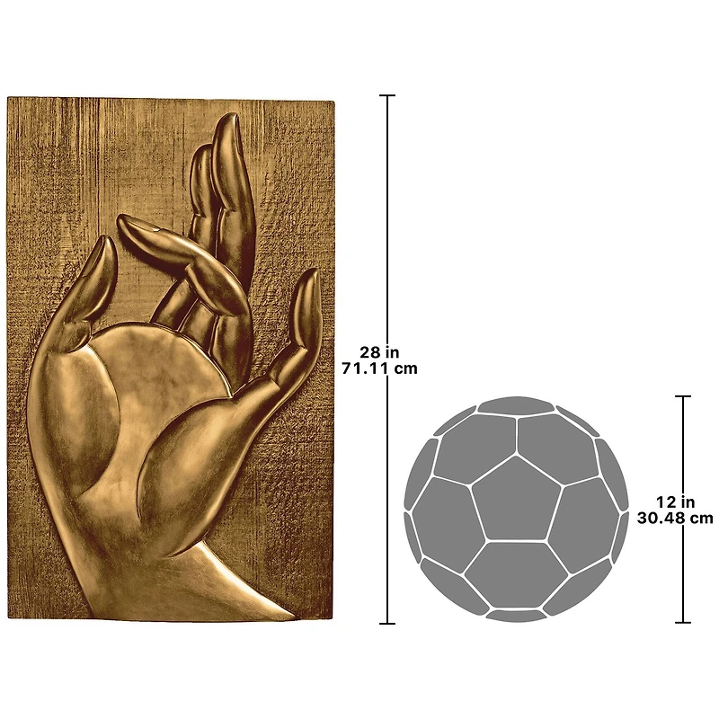 Design Toscano 28" Mayura Mudra Buddhist Wall Sculpture