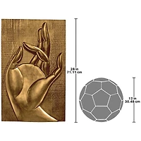 Design Toscano 28" Mayura Mudra Buddhist Wall Sculpture