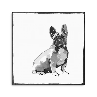 French Bull Dog Canvas Giclee
