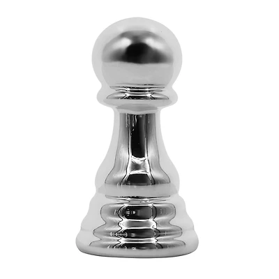 4.5" Silver Pawn Ceramic Tabletop Chess Piece by Ashland®