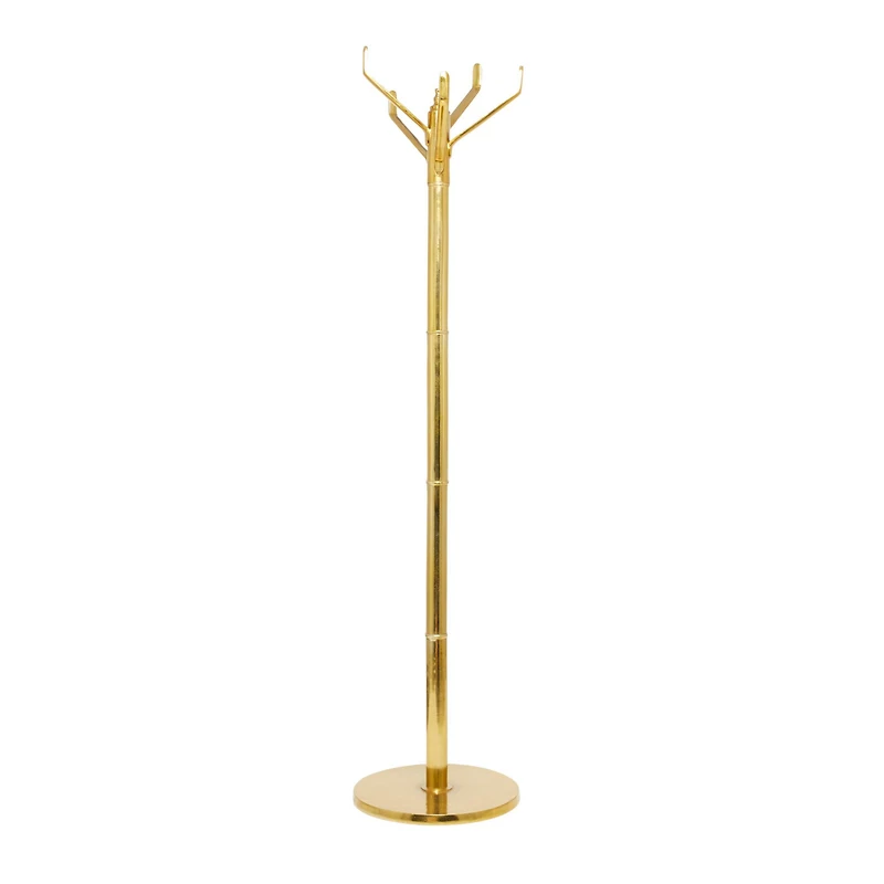 The Novogratz Gold Aluminum Contemporary Coat Rack, 69" x 15" x 15"