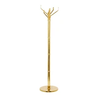 The Novogratz Gold Aluminum Contemporary Coat Rack, 69" x 15" x 15"