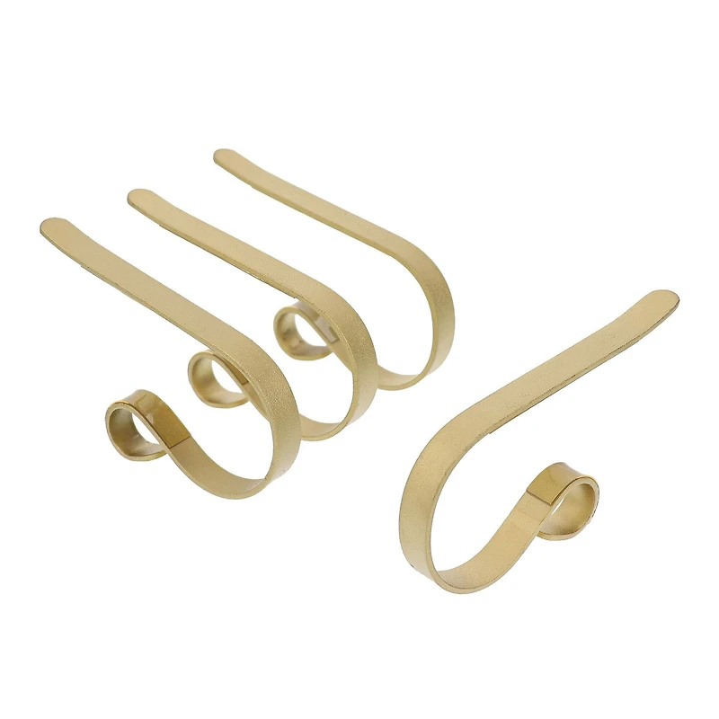 Original MantleClip® Textured Gold Stocking Holders, 4ct. 