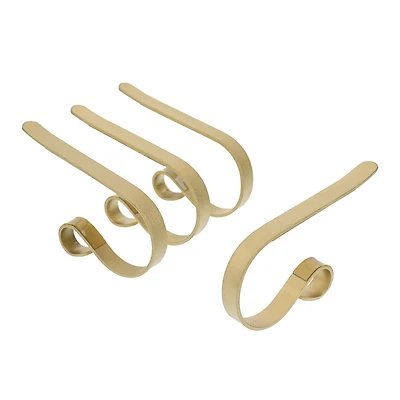 Original MantleClip® Textured Gold Stocking Holders, 4ct. 