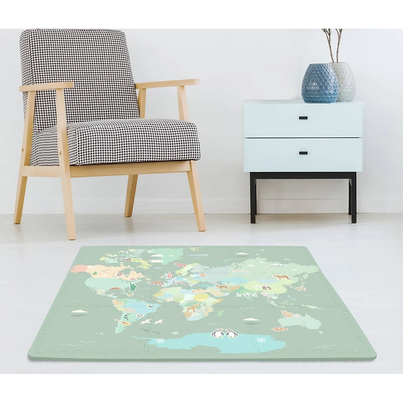 FloorPops Around the World Interlocking Floor Tiles