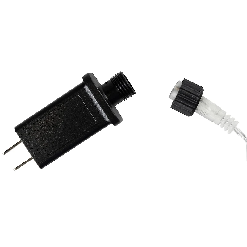 10ct. White Transparent Dripping Icicle Snowfall Christmas Light Tubes with Clear Wire