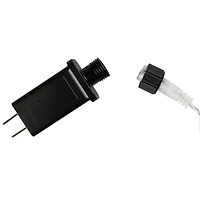 10ct. White Transparent Dripping Icicle Snowfall Christmas Light Tubes with Clear Wire