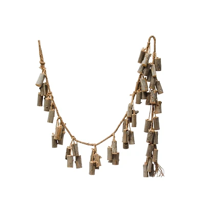 Hello Honey® 6ft. Gray Reclaimed Driftwood Garland