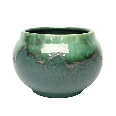 8.5" Green Ceramic Pot by Ashland®