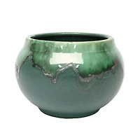 8.5" Green Ceramic Pot by Ashland®