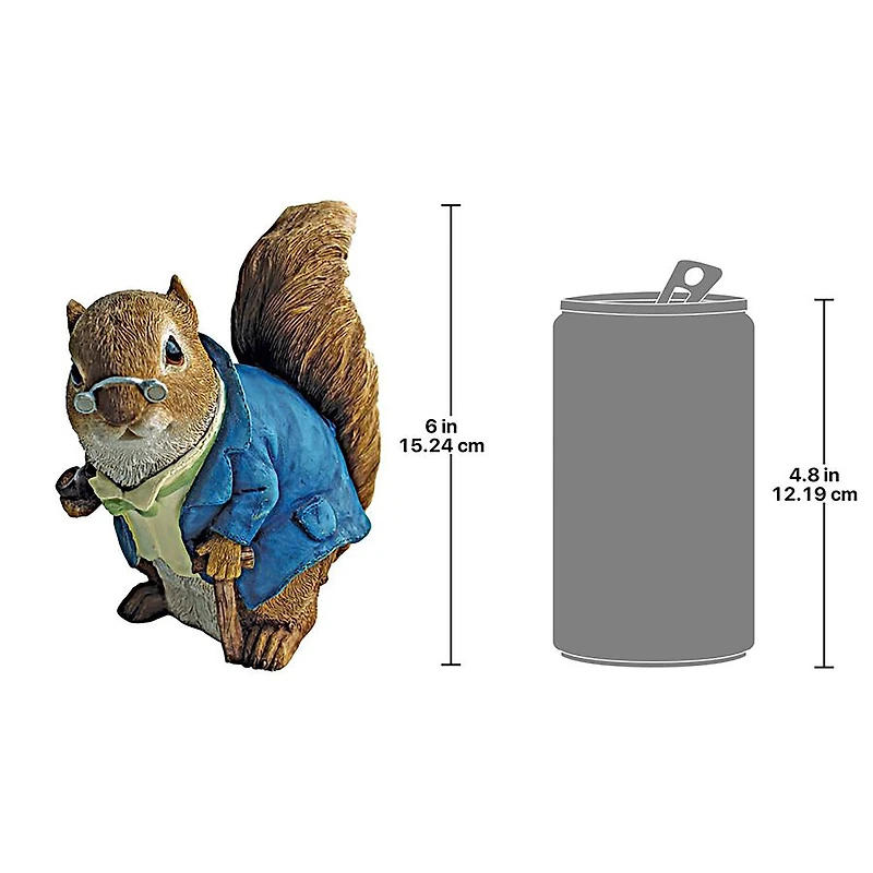 Design Toscano 6" Grandfather Squirrel Statue