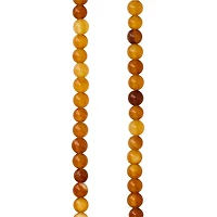 12 Pack: Yellow Agate Round Beads by Bead Landing™, 4mm