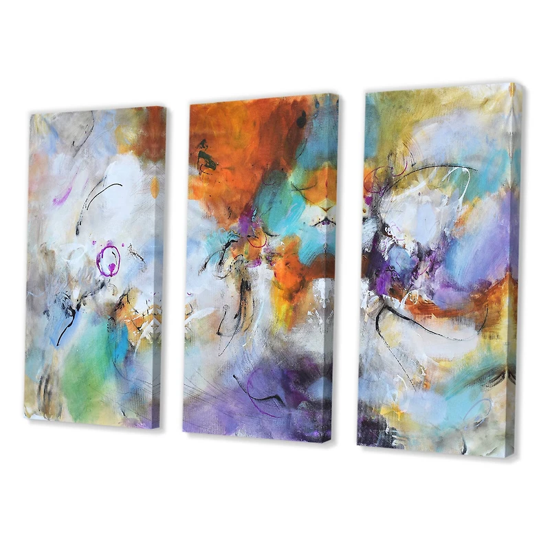 Designart - Burning Energies - Modern Canvas Artwork