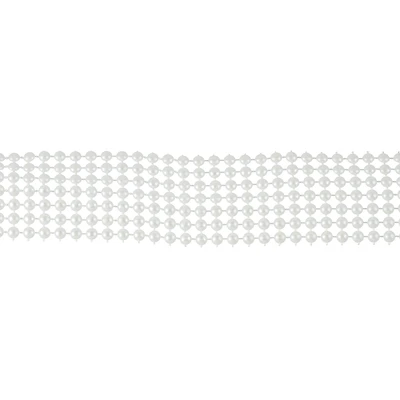 1 3/8" White Pearl Mesh Trim by Celebrate It®