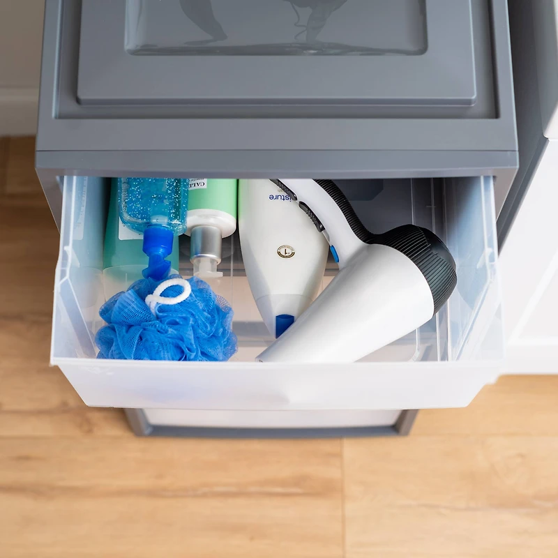 IRIS Gray Box Chest Drawer, 3ct.