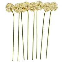 31" White Allium Artificial Flower Stem, 8ct.