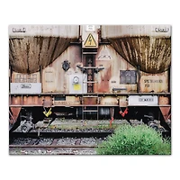 Rustic Train 20" x 16" Canvas Wall Art