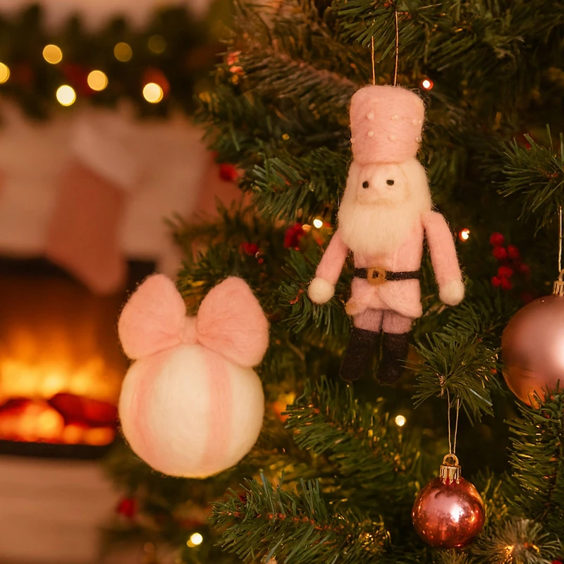 Christmas Pink Nutcracker Felting Kit by Loops & Threads®