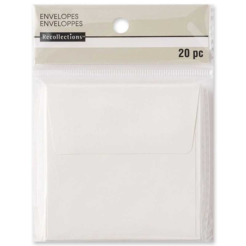 Ivory Paper Envelopes by Recollections™, 3.25" x 3.25"