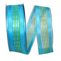 JAM Paper 1.5" x 50yd. Sheer Stripe Ribbon