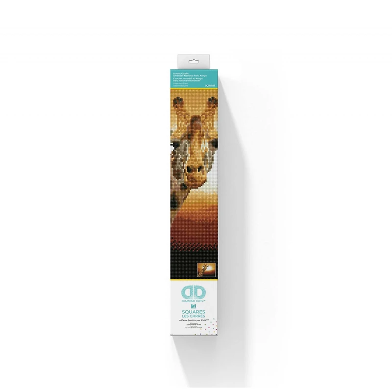 Diamond Dotz® Intermediate Sunset GiraffeAmboseli National Park, Kenya Diamond Art Painting Kit