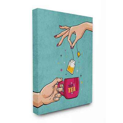 Stupell Industries You & Me Tea Vintage Comic Wall Accent