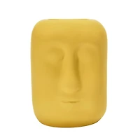 6" Latex Glaze Stoneware Planter with Face