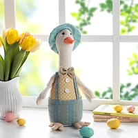 Glitzhome® 15.75" Easter Fabric Boy Duck Figurine