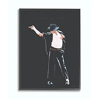 Stupell Industries Michael Jackson Design Wall Accent with Black Frame