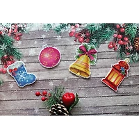 MP Studia Christmas Magnets Plastic Canvas Counted Cross Stitch Kit