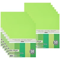 12 Packs: 50 ct. (600 total) Feathered Greens 8.5" x 11" Cardstock Paper by Recollections™