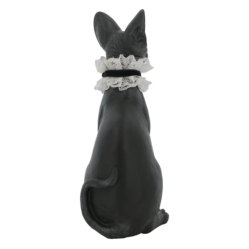 7.5" Black Sphynx Cat Tabletop Accent by Ashland®