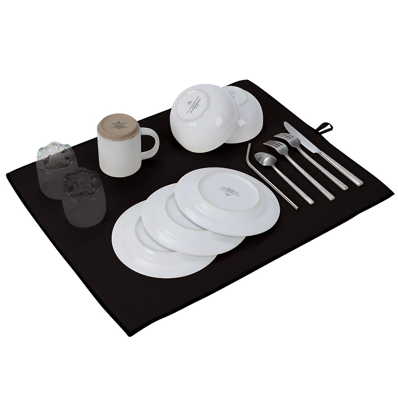 Kitchen Details Jumbo Black Drying Mats, 2ct.