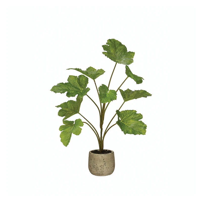 Hello Honey® Faux Plant In Cement Pot