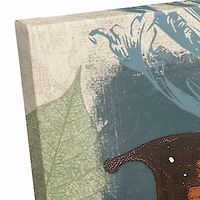 Swirls And Butterfly 20" x 20" Canvas Wall Art