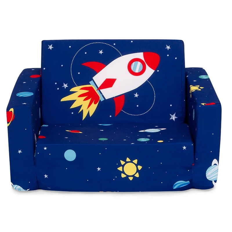 Delta Children Space Cozee Flip Out 2-in-1 Convertible Chair to Lounger