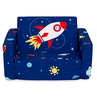 Delta Children Space Cozee Flip Out 2-in-1 Convertible Chair to Lounger