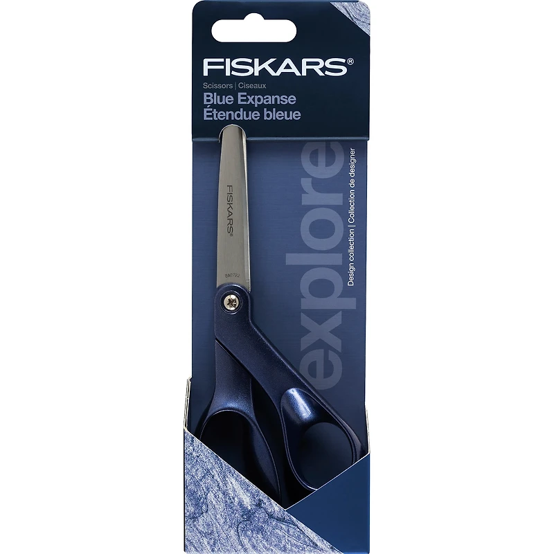 Fiskars® Explore 8" Blue Expanse Metallic Scissors