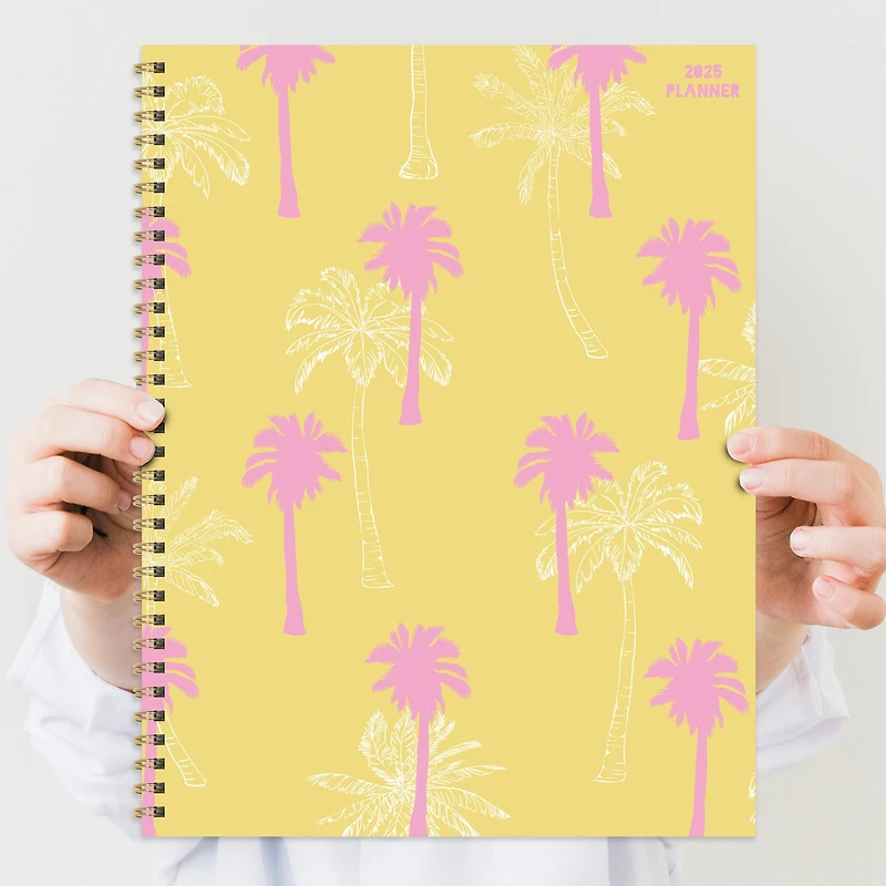 TF Publishing 2025 Large Palms & Sunshine Weekly Monthly Spiral Planner
