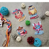MP Studia Owl Stories Plastic Canvas Counted Cross Stitch Kit