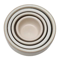 Hello Honey® White Stoneware Nesting Bowls Set