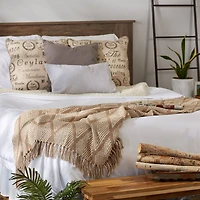 DII® Natural Tone Multi Diamond Throw