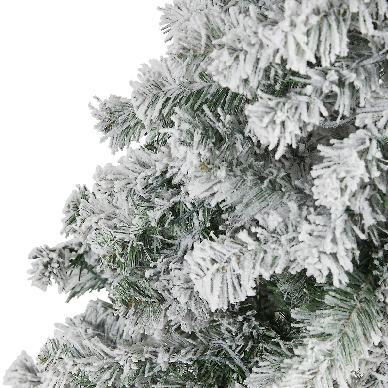 5ft. Unlit Flocked Rock Springs Spruce Artificial Christmas Tree
