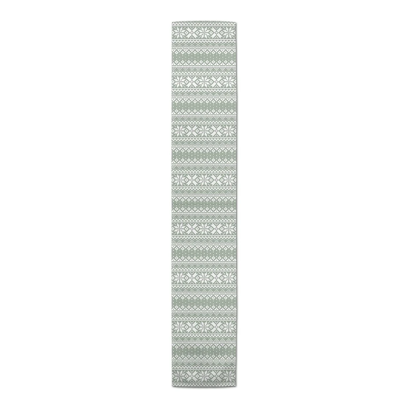 72" Sage Sweater Twill Table Runner