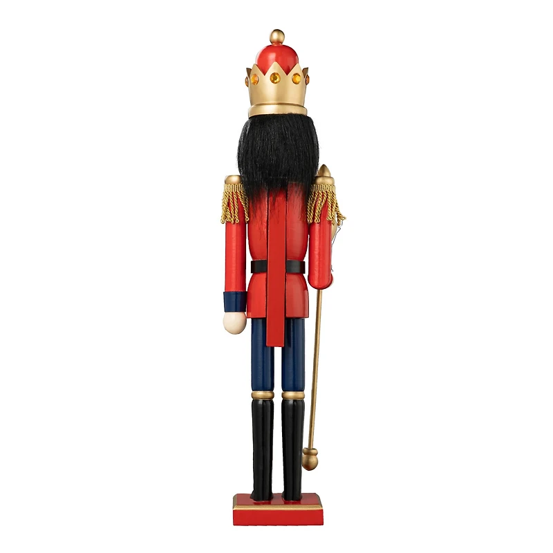 Glitzhome® 24" Wooden Christmas King Nutcracker