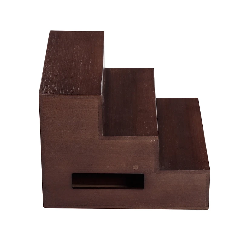 Walnut Expandable Bamboo Tiered Spice Rack