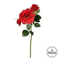 Burgundy Rose Stem, 3ct.